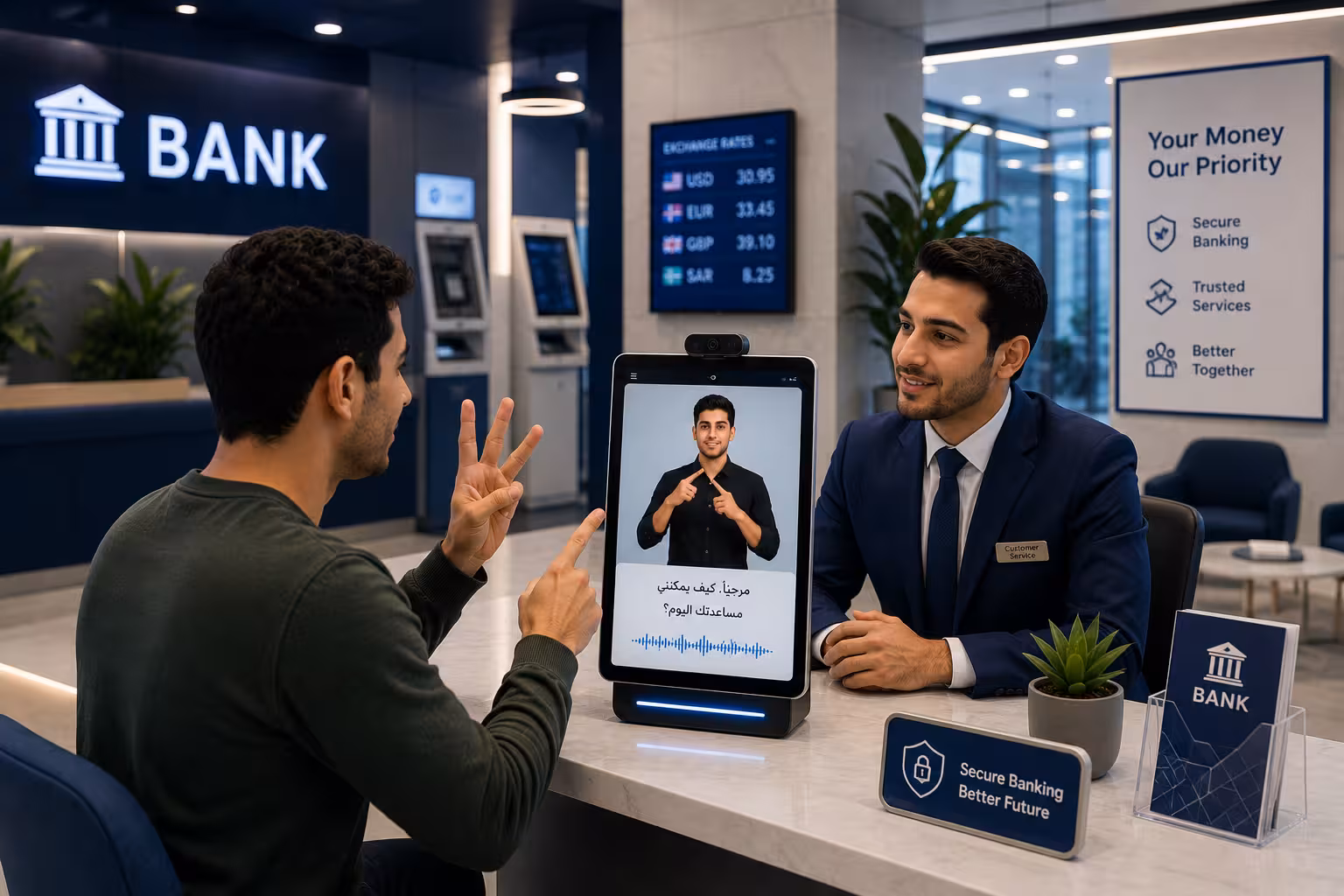 Business professional using SignX